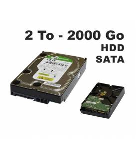 Disque dur interne SATA 2 To 64 Mo Cache 3.5" - PC, Enregistrement Videosurveillance