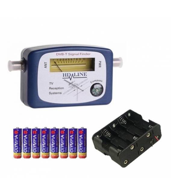 HD-LINE DVB-T + PILES FINDER Antenne POINTEUR Beeper TERRESTRE TV VHF UHF