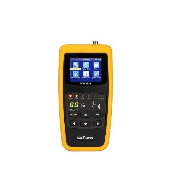Satlink WS-6933 Camping Satfinder HD DVB-S + DVB-S2 8PSK SAT Messgerät vorne