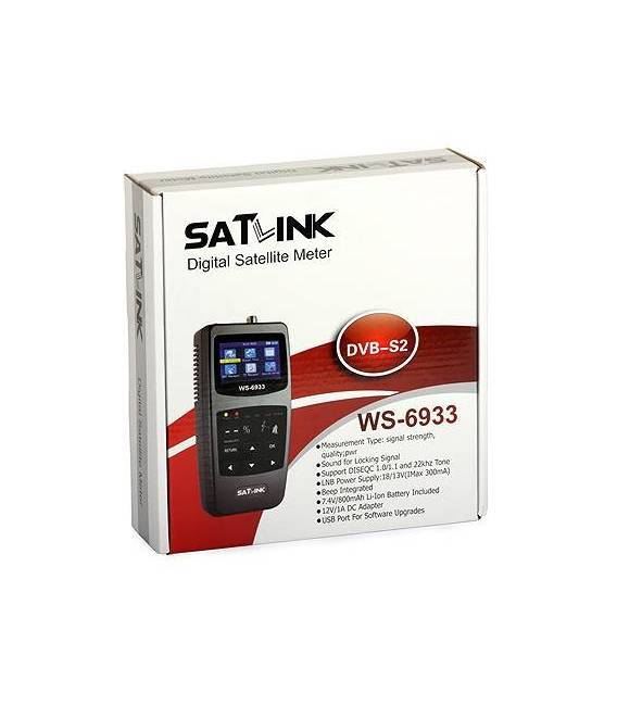 Satlink WS-6933 Camping Satfinder HD DVB-S + DVB-S2 8PSK SAT Messgerät Originalkarton