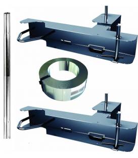 kit 2x Cerclage cheminée FIXATION ANTENNE PARABOLE