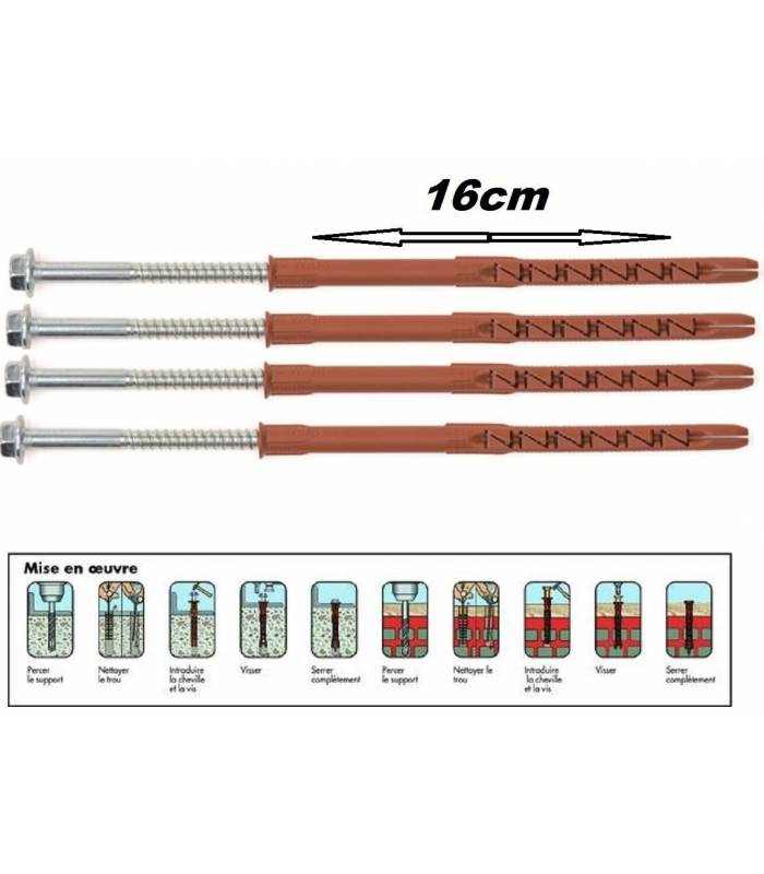 Lot De Visserie WURTH – 180 Vis 4x40 Et 70 Chevilles 7mm, Boîte Neuve