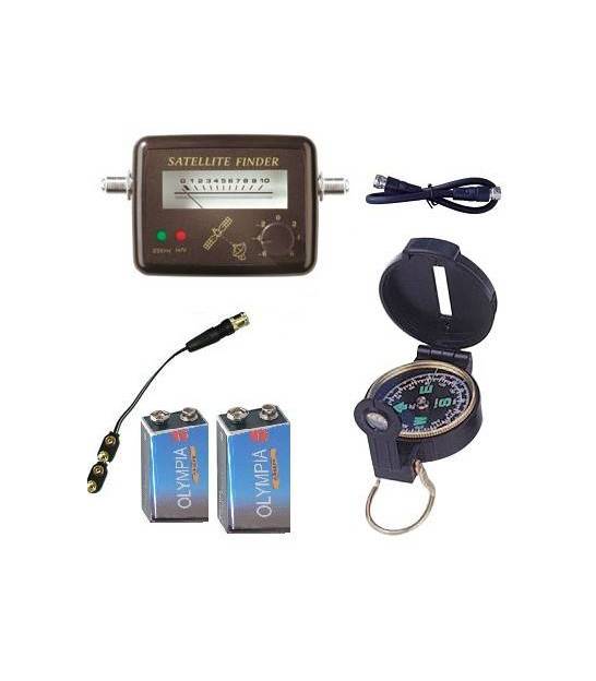 Pointeur Satellite CSL Satfinder - Avec Aiguille Et Bip Sonore - Pour Réglage Antennes Satellite HD