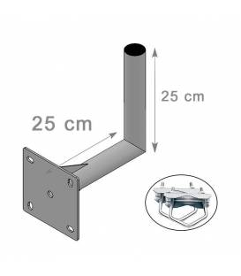 Chess WHZ 25 A Wandhalterung 250mm aus Alu mit Zahnschelle für Satspiegel 25cm Wandhalter