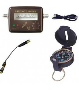 KIT SATFINDER Signal Strengh Meter + Compass + Cable