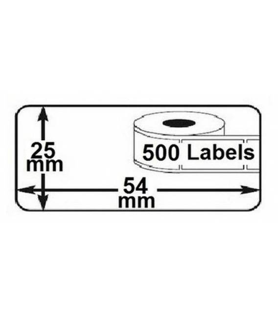 Lot 10 rouleaux etiquettes seiko DYMO 11352 compatibles labels writer roll 54mm x 25mm