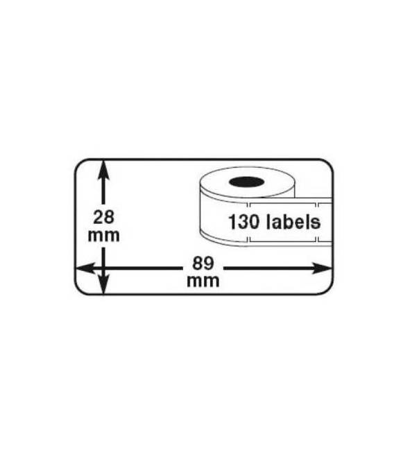 Lot 7 rouleaux etiquettes seiko DYMO 99010 compatibles labels writer rolll 28mm X 89mm