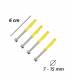 4X VIS CHEVILLE pour fixation mur bois... Idéal pour montage de support parabole / antenne 