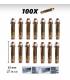 100X Vis Cheville Béton 52mm à frapper 10mm diamètre