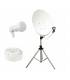 KIT Camping parabole 50 cm + LNB Single + 10m Cable + Trépied mât télescopique