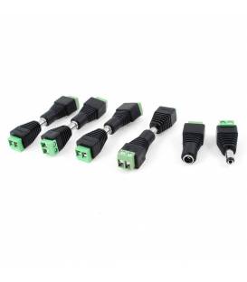 10X DC Stecker male / female (5 male / 5 female) für Stromnetzteil / Kameras CCTV - 2.1mm x 5.5mm