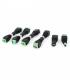 LOT 10X Connecteurs DC male / femelle (5 male / 5 femelle) pour alimentation caméras CCTV - 2.1mm x 5.5mm