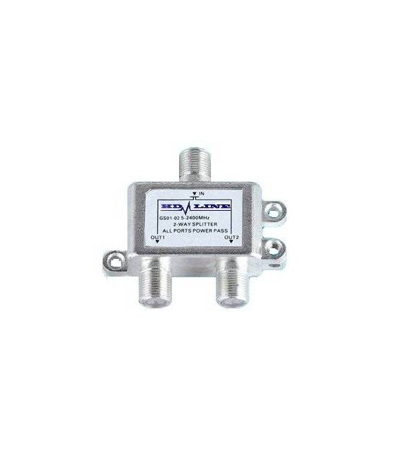 Hdl2X3 - Hdline-Lot De 3 Repartiteurs 1/2-1 Entree 2 Sorties-De 5 A 2400Mhz L...