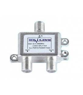 Hdl2X3 - Hdline-Lot De 3 Repartiteurs 1/2-1 Entree 2 Sorties-De 5 A 2400Mhz L...