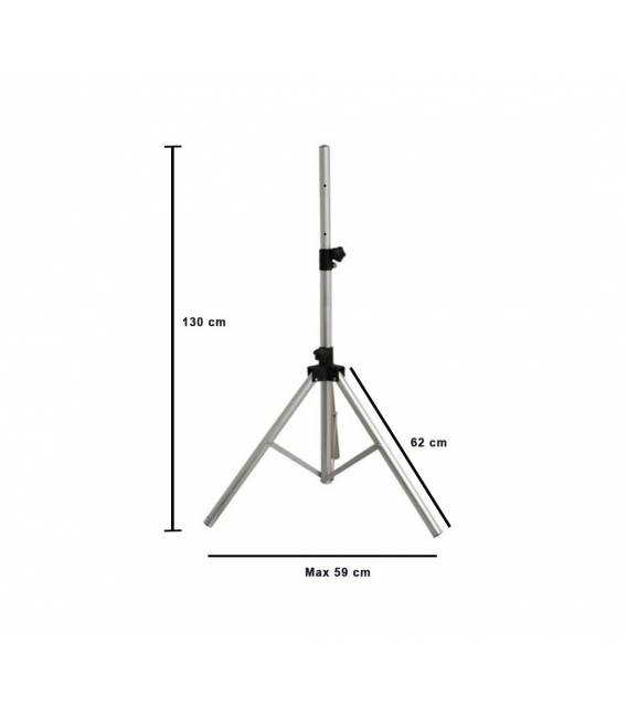 TREPIED POUR PARABOLE & ANTENNE INTERNE ET CAMPING - HAUTEUR MAX 130 CM