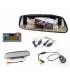 Mini Caméra voiture Recul + Rétroviseur Central - Fixation arrière auto - LED Nuit - Angle 120° - Waterproof