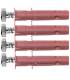4 VIS / CHEVILLES pour FIXATION PARABOLE MURAL & BETON WURTH