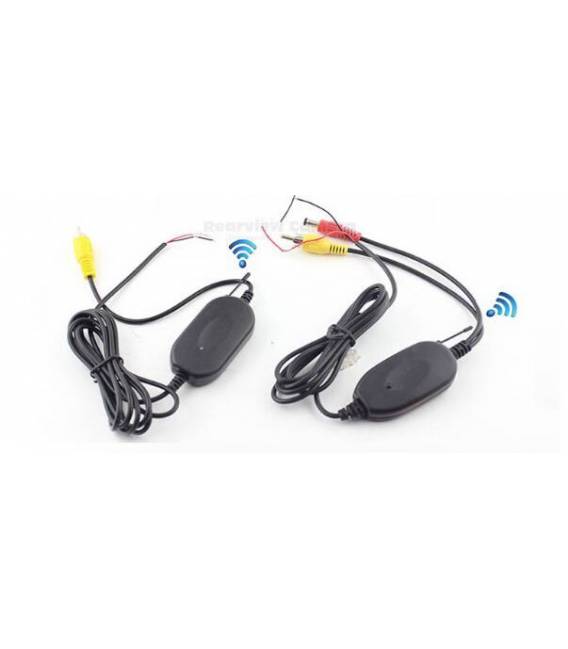 Caméra support plaque d'immatriculation + Rétroviseur Central - SANS FIL - Fixation avant / arrière - Angle 170° - Waterproof