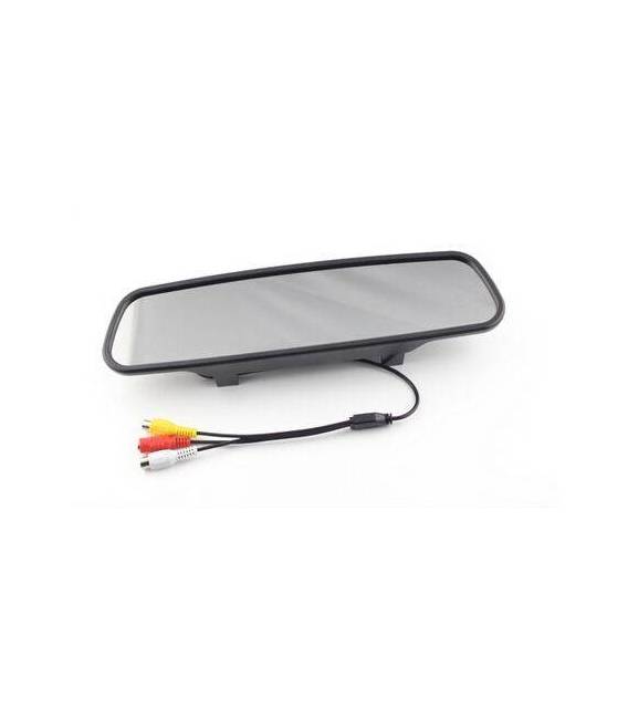 Caméra support plaque d'immatriculation + Rétroviseur Central - SANS FIL - Fixation avant / arrière - Angle 170° - Waterproof