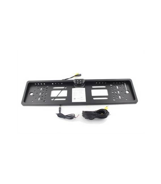 Caméra support plaque d'immatriculation + Rétroviseur Central - SANS FIL - Fixation avant / arrière - Angle 170° - Waterproof