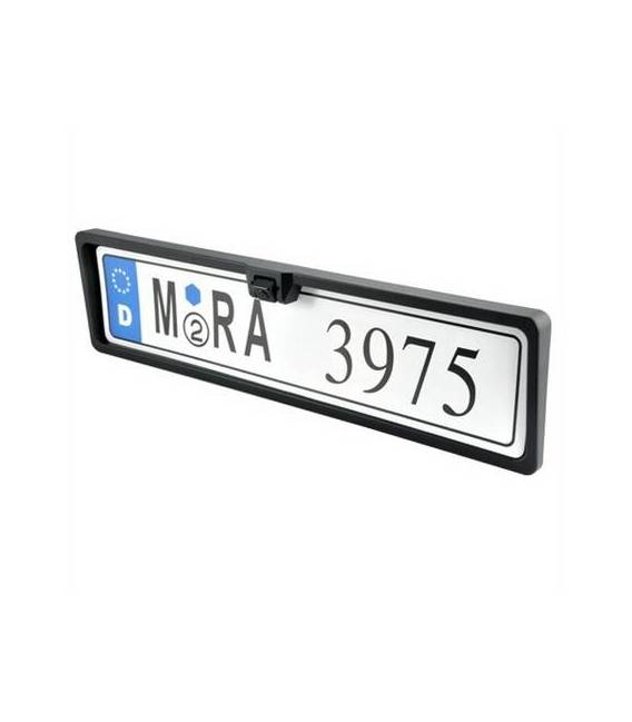 Mini Caméra voiture support plaque d'immatriculation - Fixation avant / arrière - Angle 170° - Waterproof