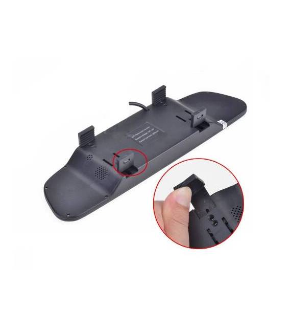 Mini Caméra voiture Recul + Rétroviseur Central - SANS FIL - Fixation avant / arrière auto - LED Nuit - Angle 120° - Waterproof