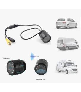 Mini Autokamera Rückgang - OHNE KABEL - Fixierung vorne / hinter dem Auto - LED Nacht - Winkel 120° - Waterproof