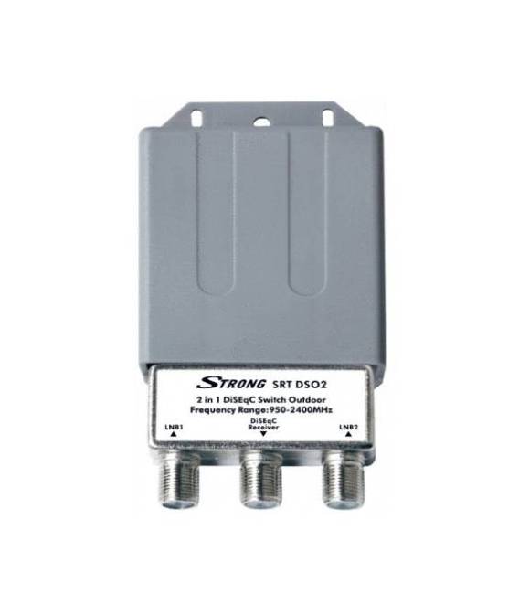 Commutateur DISEQC 2/1 2x1 STRONG 2 ENTRÉES 1 SORTIE HAUTE ISOLATION