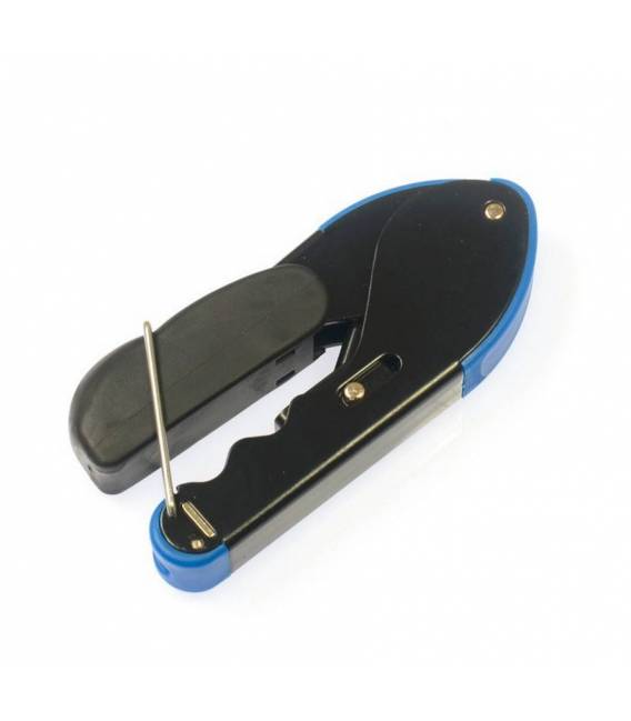 DENRG59/6 Mini-pince sertisseuse bleue outil de compression de connecteur pour le câble rg6 RG59 f bnc rca coaxial