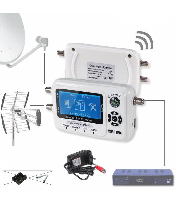 HD-LINE SF-580 Pointeur satellite et terrestre COMBo + Analyseur de spectre