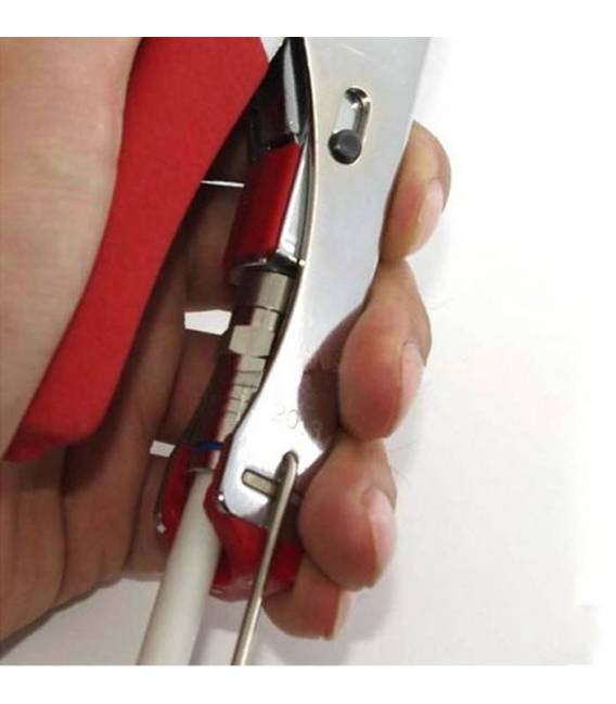 Kompressionszange F-RG59-6 Zange zum Verpressen von F-Steckern, RG59 RG6 Kompatibel
