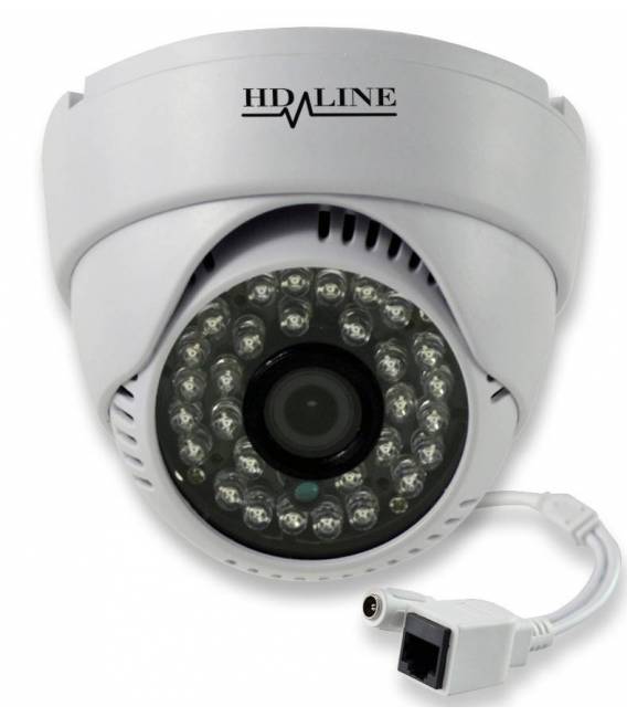 Dome IP Farb Überwachungskamera IP-1150DC Videoüberwachung 720P Innen/Außen Waterproof 24 LED