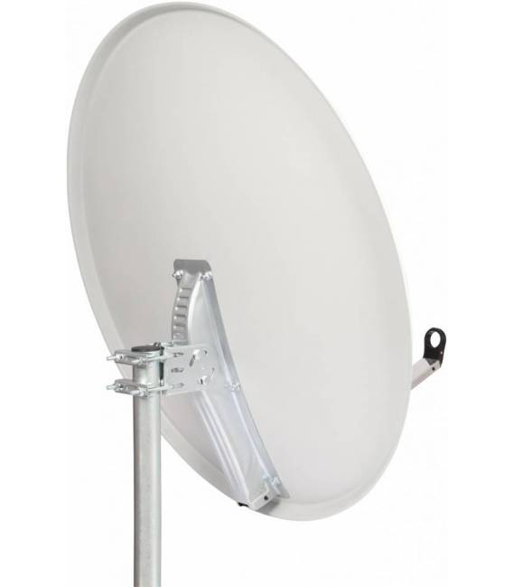 HD-LINE Sat Schüssel Antenne Stahl 100 cm Hellgrau