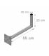 Fixation Murale L Antenne Et Parabole 25 X 55 cm Diamètre 60mm