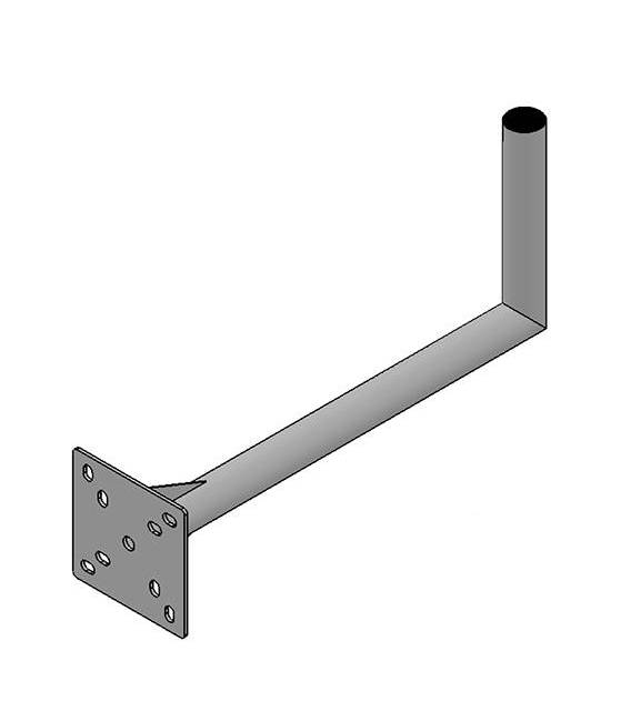 Fixation Murale L Antenne Et Parabole 25 X 55 cm Diamètre 60mm