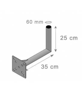 Fixation Murale L Antenne Et Parabole 25X35 cm Diamètre 60mm