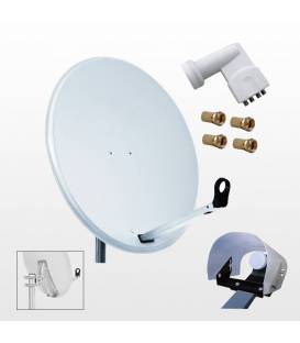 Kit HD-LINE PRO Quad Parabole 60cm acier blanche bfsat.fr
