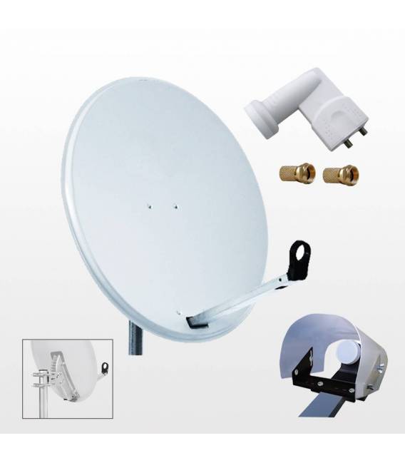 Kit HD-LINE PRO Twin Parabole 60cm acier blanche bfsat.fr