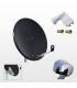 Kit HD-LINE PRO Parabole 60cm acier anthracite + LNB Twin + Protection anti-pluie + 2 connecteurs