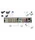 HD-LINE Enregistreur DVR 8 sorties Hybride AHD et IP - H.264 Vidéosurveillance caméras AHD 960P et IP 1080P 