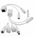 Kit Vidéosurveillance IP NVR 8 dômes IP-1200DC 8x 20m RJ45 8x adaptateurs DC/RJ45 1/8 splitter Alim