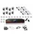 Grand Kit Vidéosurveillance IP 8 dômes IP1150 8 caméras IP1250 16x 20m RJ45 16x adaptateurs RJ45 2 1/8 splitter 2 Alimentation 