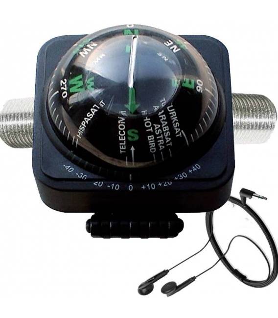 Boussole + satfinder pour orientation de parabole
