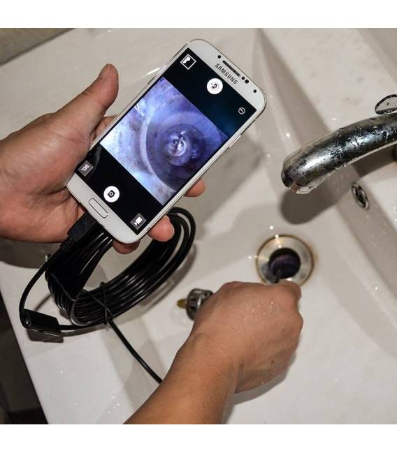 Contrôle your sink with USB Endoscope