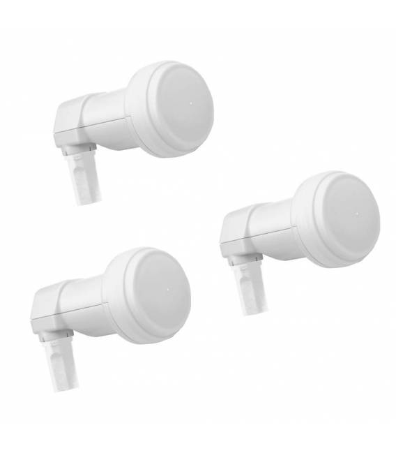 Lnb01X3 - 3 X Lnb Single 0,1 Db -Tete De Parabole 1 Sortie Lot De 3
