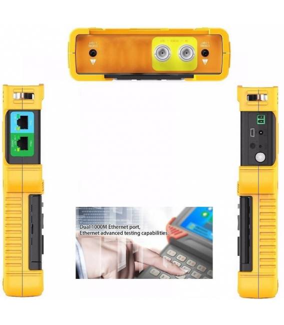 HD-LINE HD-162-T Mesureur de caméra Ecran 4" TFT Testeur 4-en-1 IP / AHD / TVI / Analogique