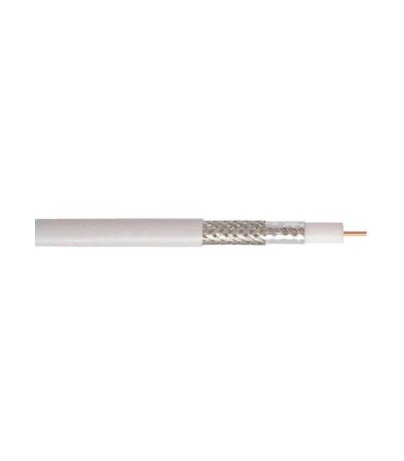HD-LINE 100M Koaxial Kabel 100dB + 10 F-Stecker Gold - TNT & ANTENNE SAT SCHÜSSEL