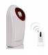 HD-LINE AL-18 Kit alarme sans fil GSM SIM + 7 detecteurs PIR + 7 detecteurs porte + 2 detecteurs fumee + sirene