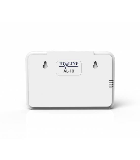HD-LINE AL-10 Kit alarme sans fil ligne fixe FT ADSL + 7 detecteurs PIR + 7 detecteurs porte + 2 detecteurs fumee + sirene