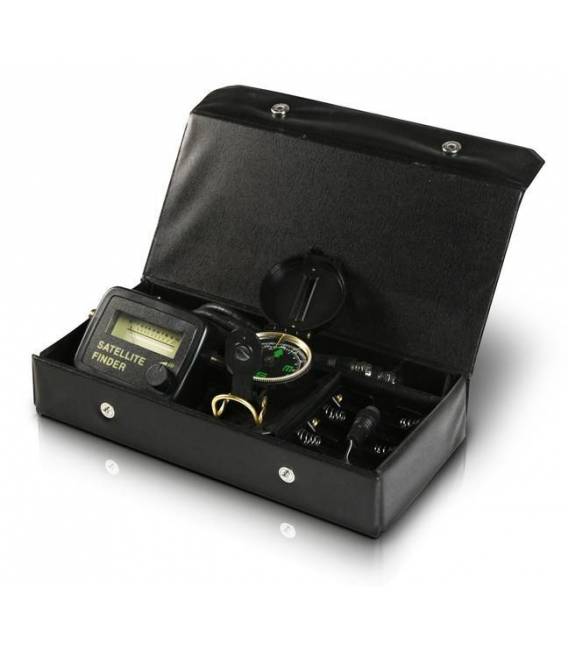 KIT SATFINDER + boîte de transport + POINTEUR SATELLITE + Boussole + Cable